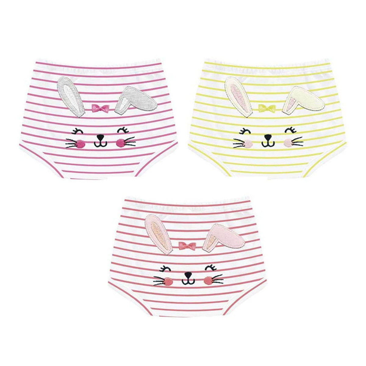 Short Cobre Fralda Suedine Listrado Coelhinha - Kiko Baby