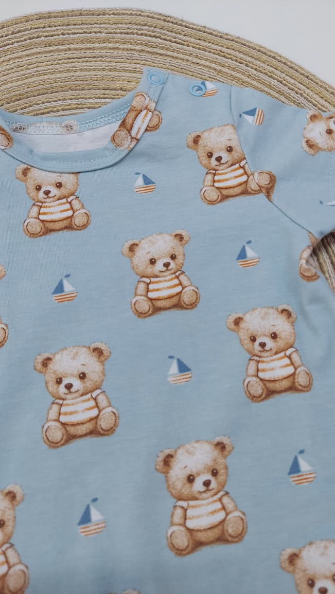 Macaquinho Bebê Menino Ursos - Milon