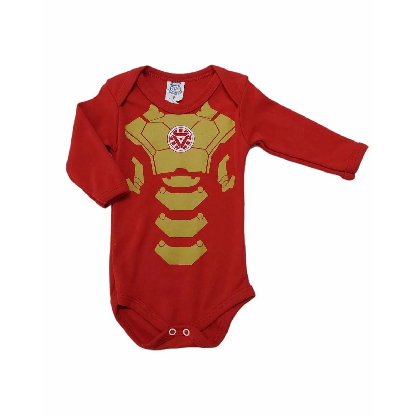 Body Manga Longa Homem de Ferro