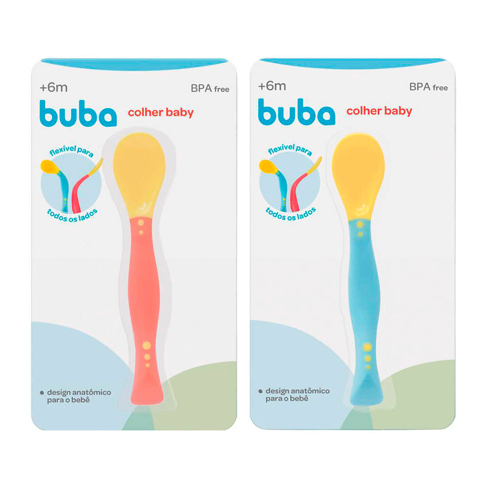 Colher Flexível Baby (6+ Meses) - Buba