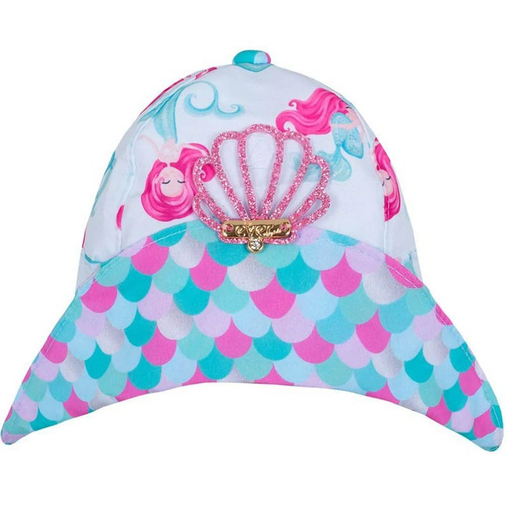 Chapéu Primeiros Passos Sereia Escamas Azul - Everly