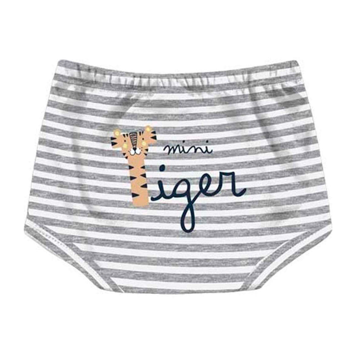 Short Cobre Fralda Suedine Listrado Mini Tiger - Kiko Baby