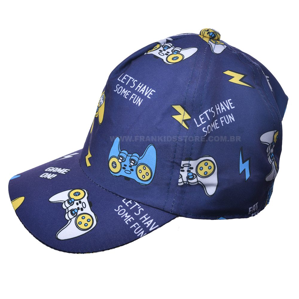 Boné Infantil Menino Game Marinho - Everly