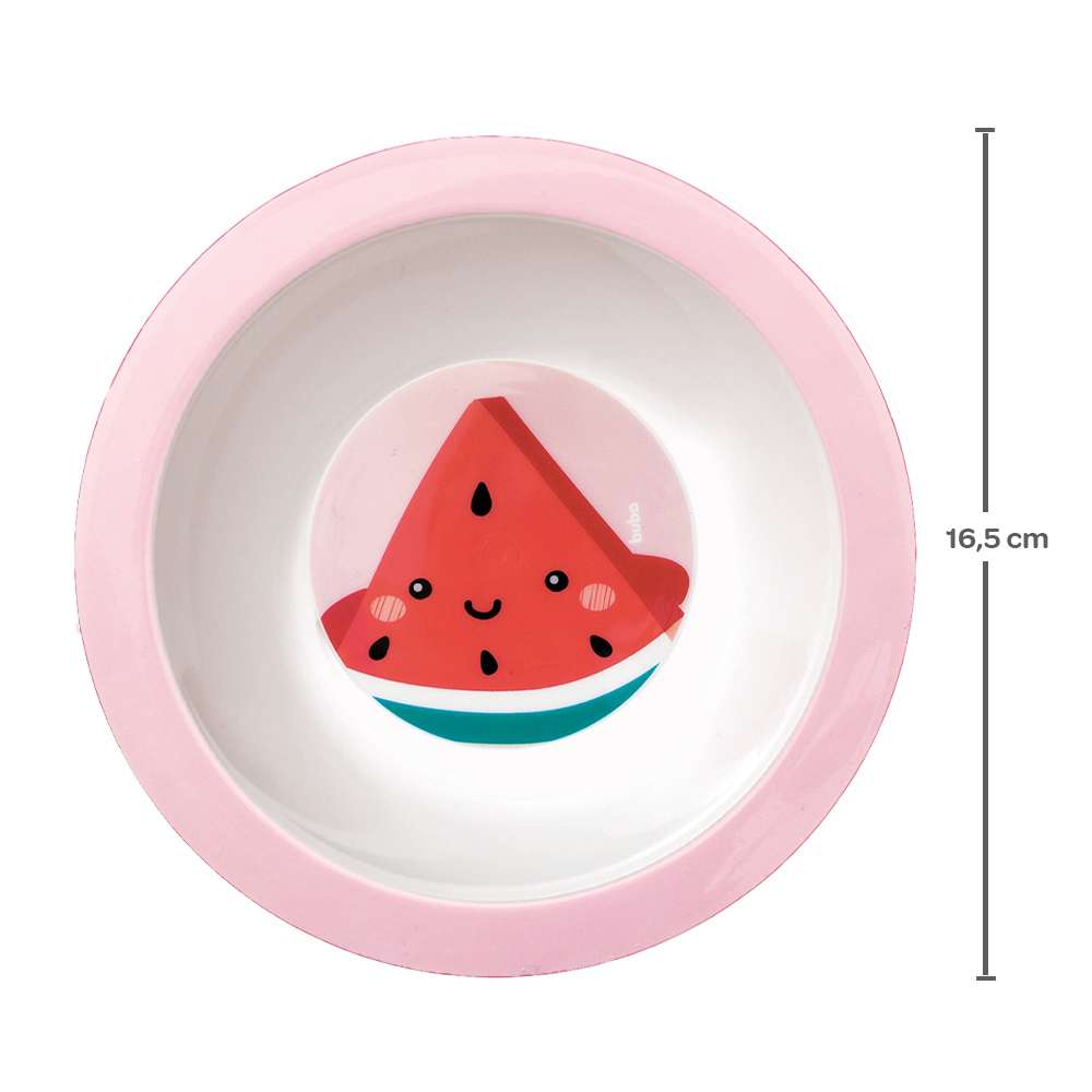 Prato Bebê Infantil Bowl Frutti Melancia - Buba
