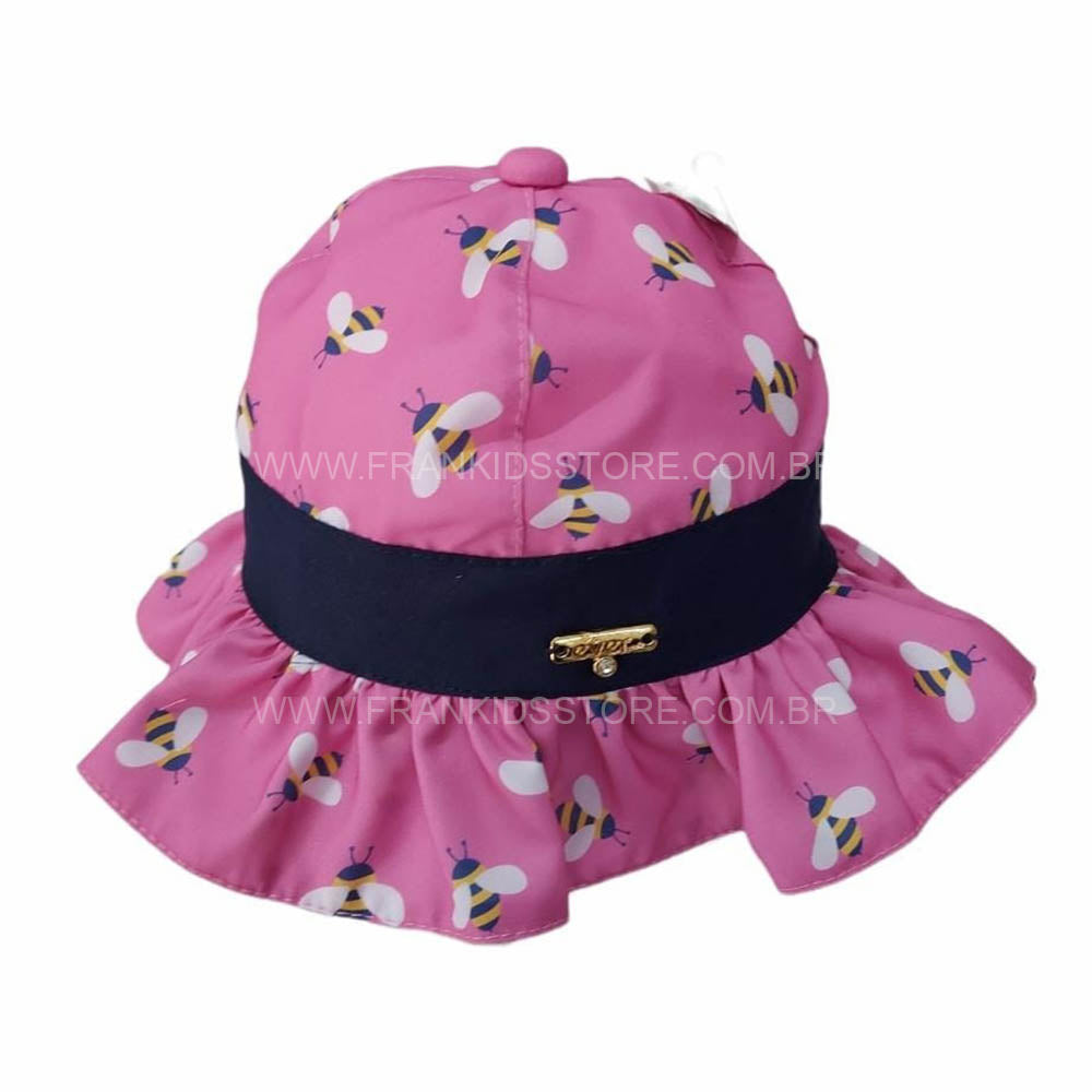 Chapéu Bebê Abelhinhas Rosa - Everly