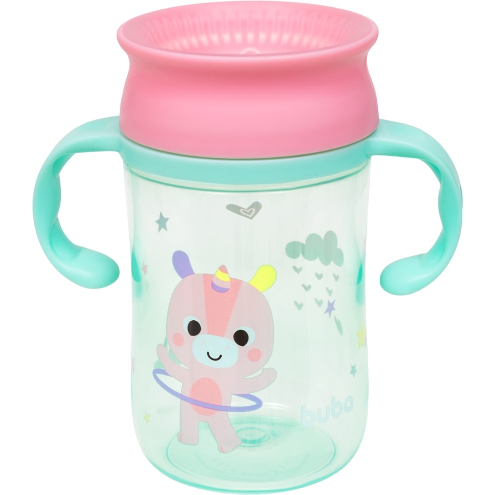 Copo de Transição Antivazamento Bebê 360º Buba Zoo Unicórnio - Buba