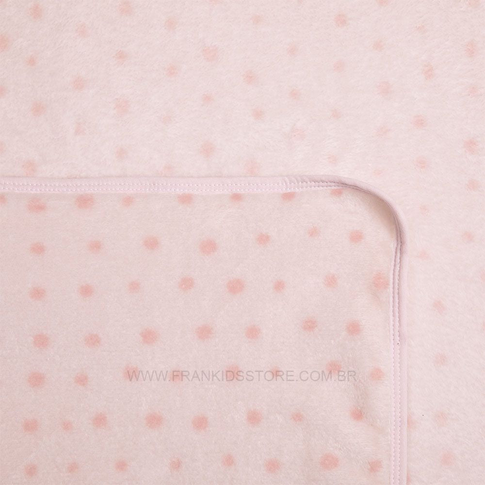 Cobertor Bordado Microfibra 1,10Mx90CM Coelhinha - Papi