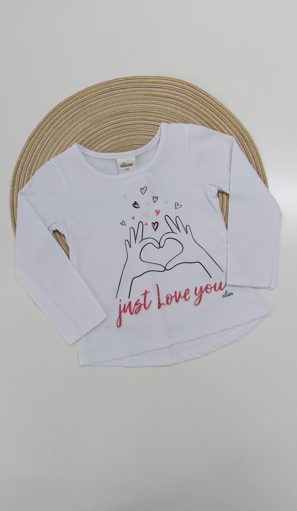 Blusa em Meia Malha Penteada Just Love You - Elian