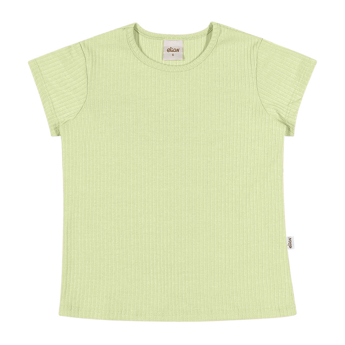 Blusa Infantil Feminina Lisa em Malha Canelada - Elian