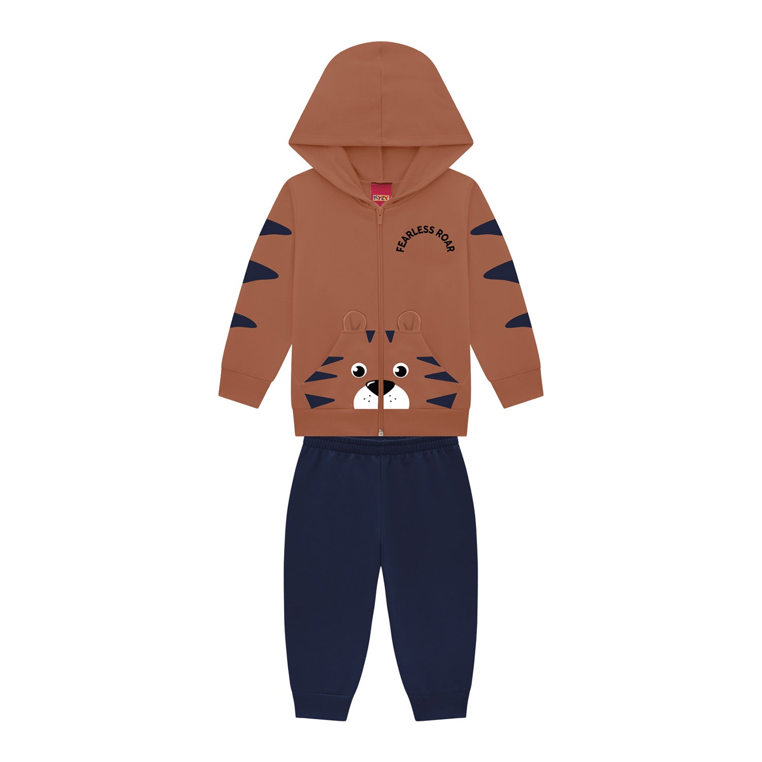 Conjunto Infantil Menino Tigre Moletom Peluciado Kyly – Fran