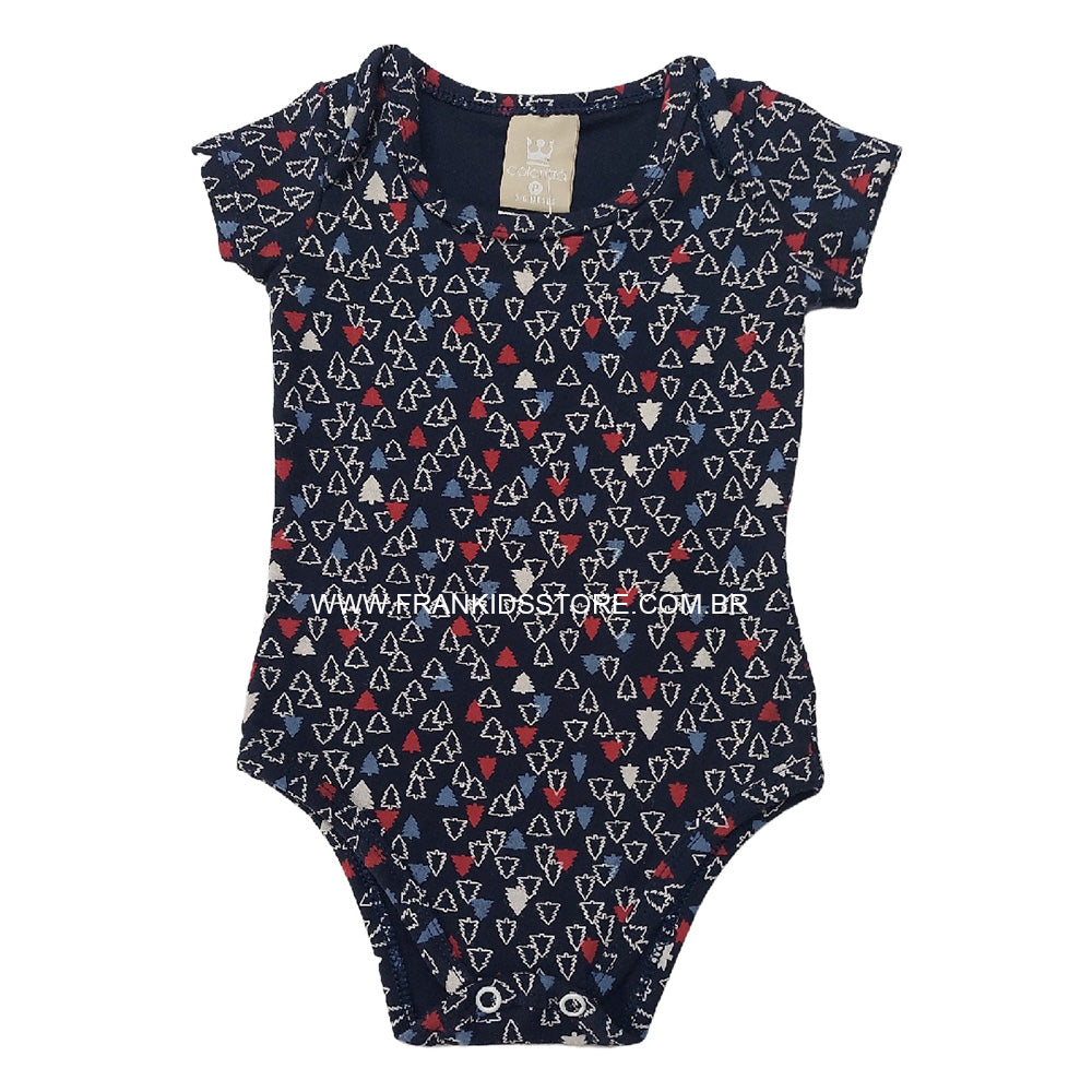 Body Manga Curta Pinheiros Marinho - Colorittá