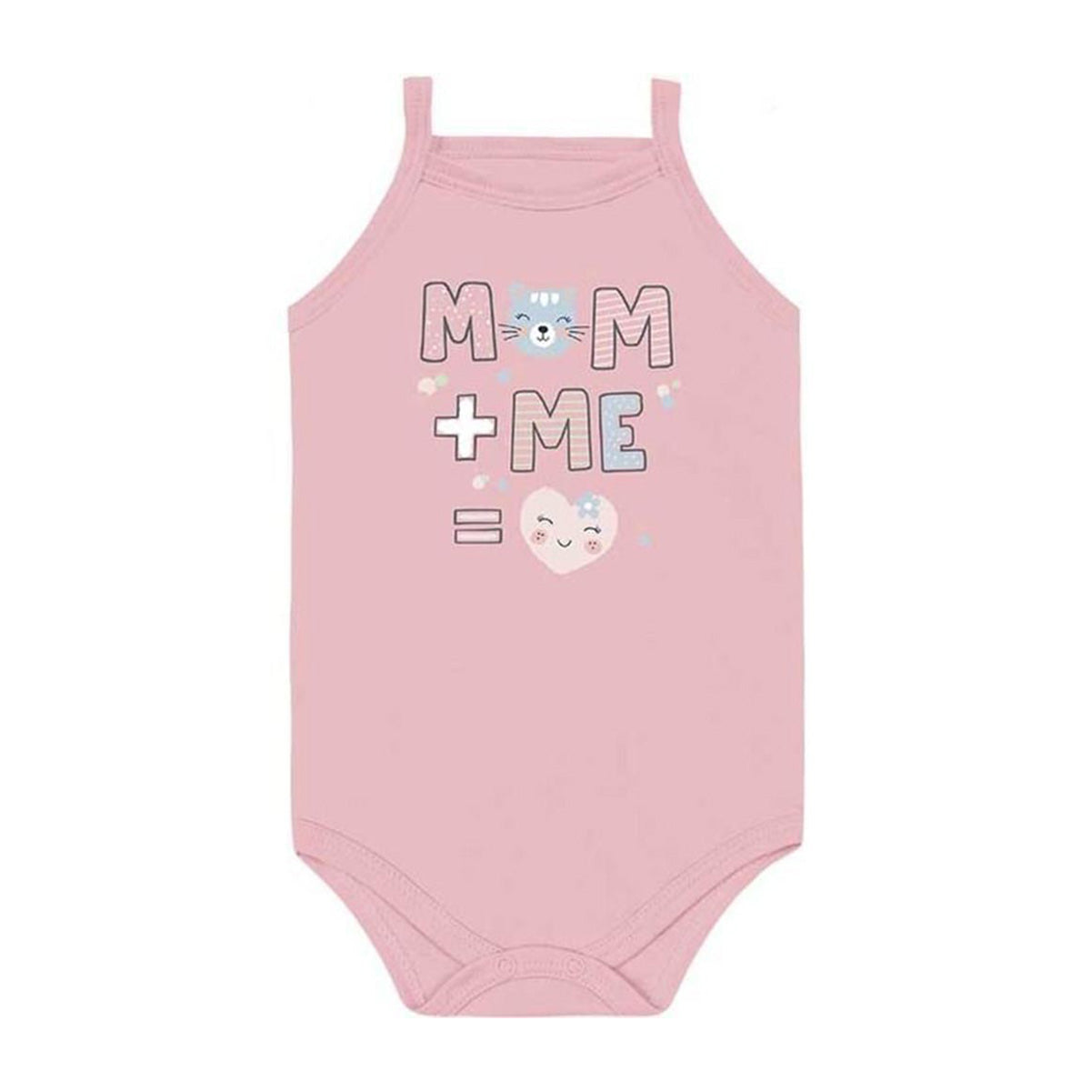 Body Alcinha Regata Bebê Menina Mom + Me - Kiko Baby