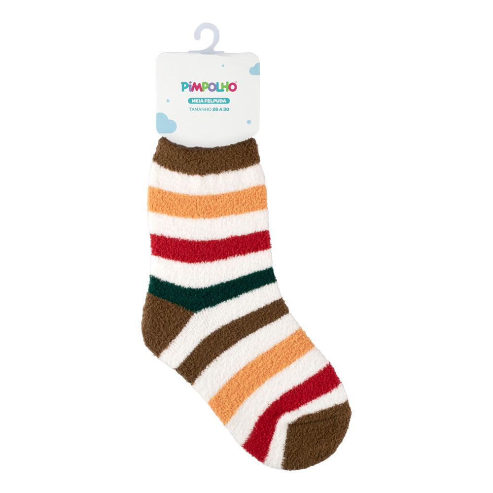 Meia Felpuda Infantil Menino 26-30 Listrada - Pimpolho