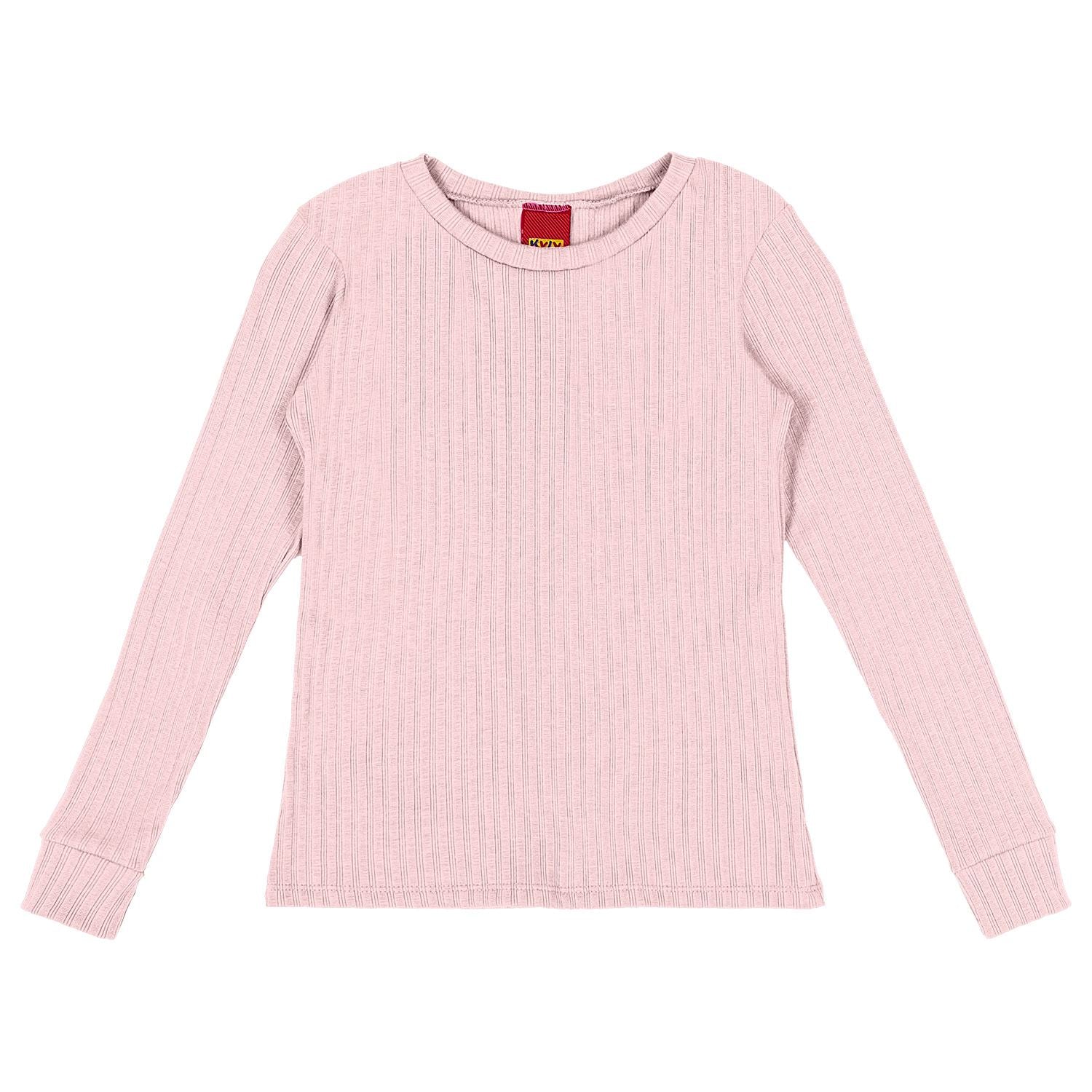 Blusa Infantil Menina em Ribana Canelada Com Elastano - Kyly
