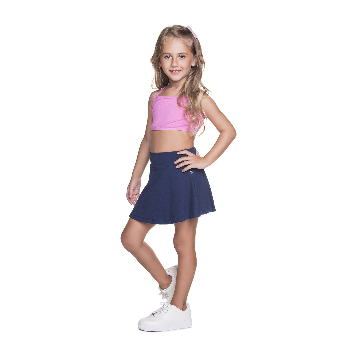 Saia Básica com Short Embutido Cotton - Have Fun