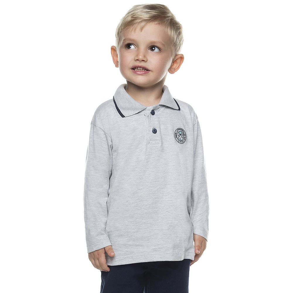 Camisa Polo Infantil Menino Meia Malha Cientista - Have Fun
