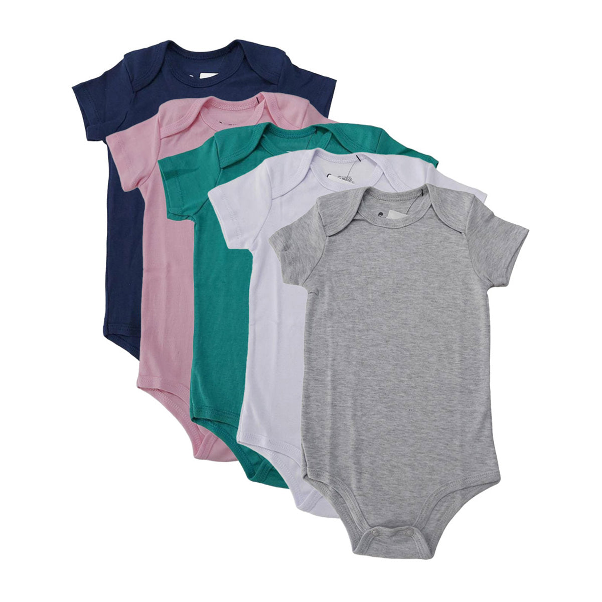 Body Manga Curta Bebê Unissex Liso em Ribana - Have Fun