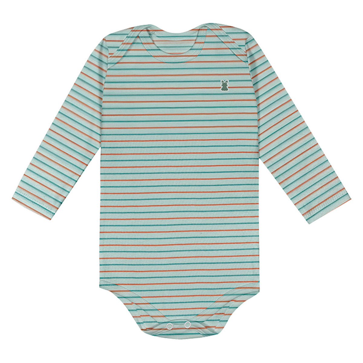 Body Manga Longa Bebê Menino Listrado - Kiko Baby