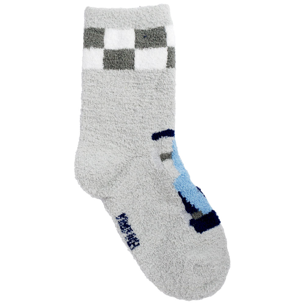 Meia Felpuda Infantil Menino 31-34 Carro de Corrida - Pimpolho