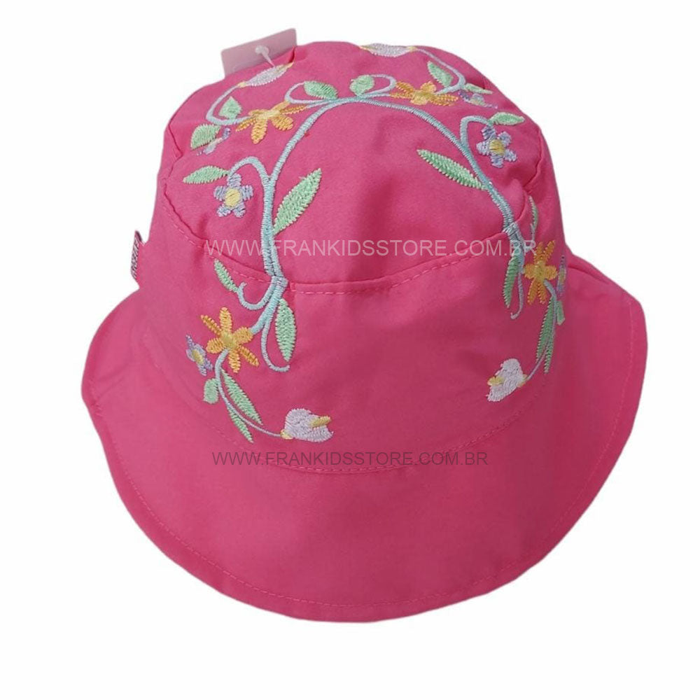 Chapéu Bebê Pink Flores - Everly