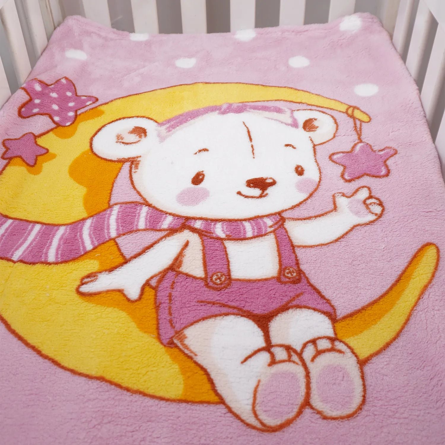 Cobertor Bebê Soft Hipoalergênico Ursa Lua - Baby Joy