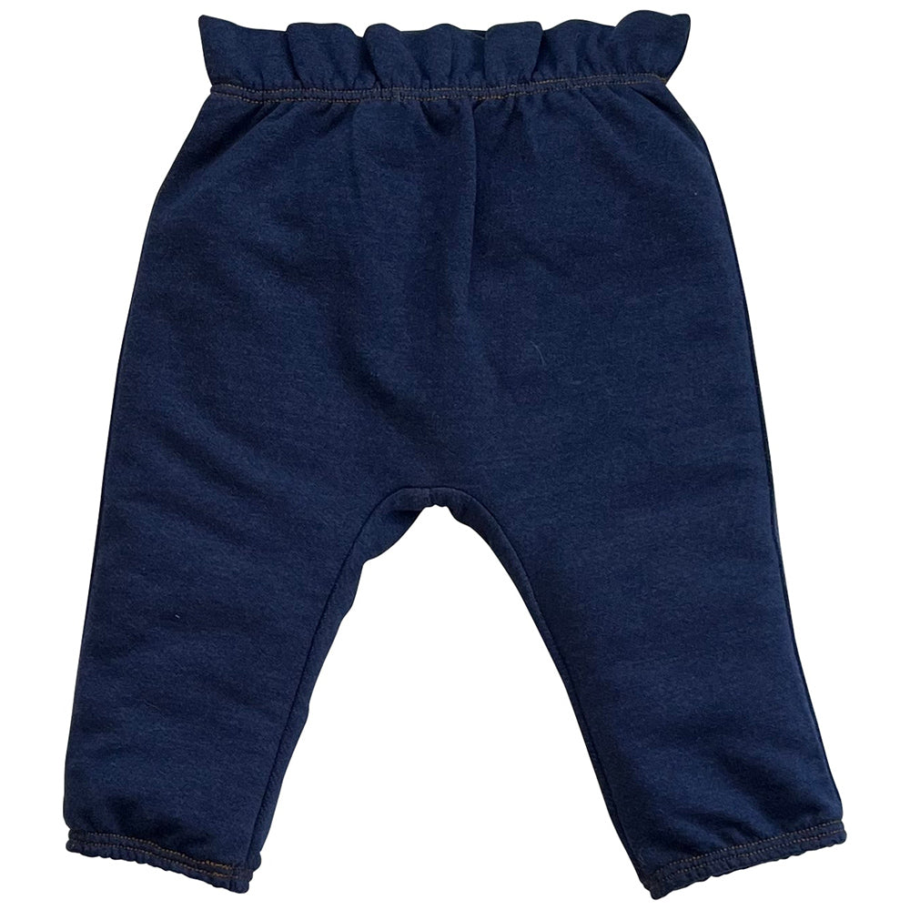 Calça Menina Moletinho Jeans Clochard - Tilly Baby