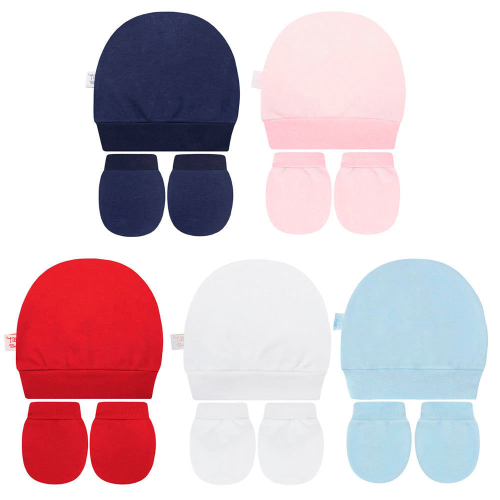 Kit Touca e Luva Para Bebê em Suedine - Tilly Baby