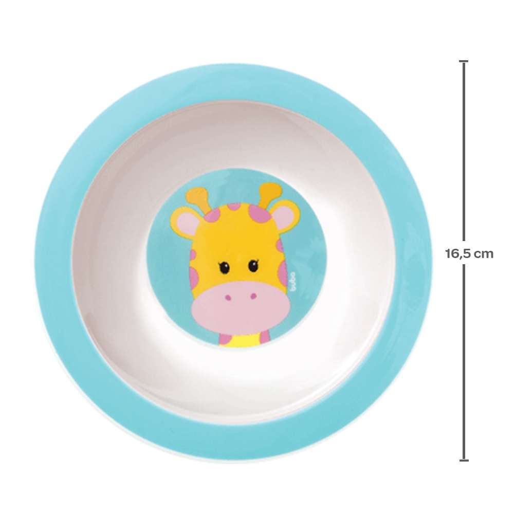 Prato Bebê Infantil Bowl Animal Fun Girafa - Buba
