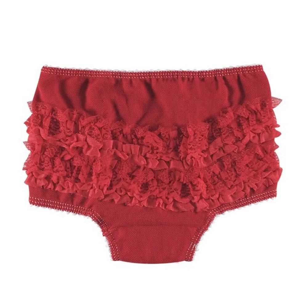 Calcinha Bebê Piquê Rendada - Everly