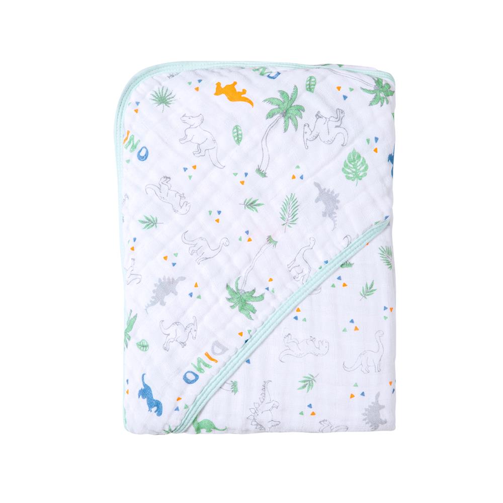 Toalha de Banho Soft Especial C/ Capuz 80CM X 80CM Dinossauro - Karinho