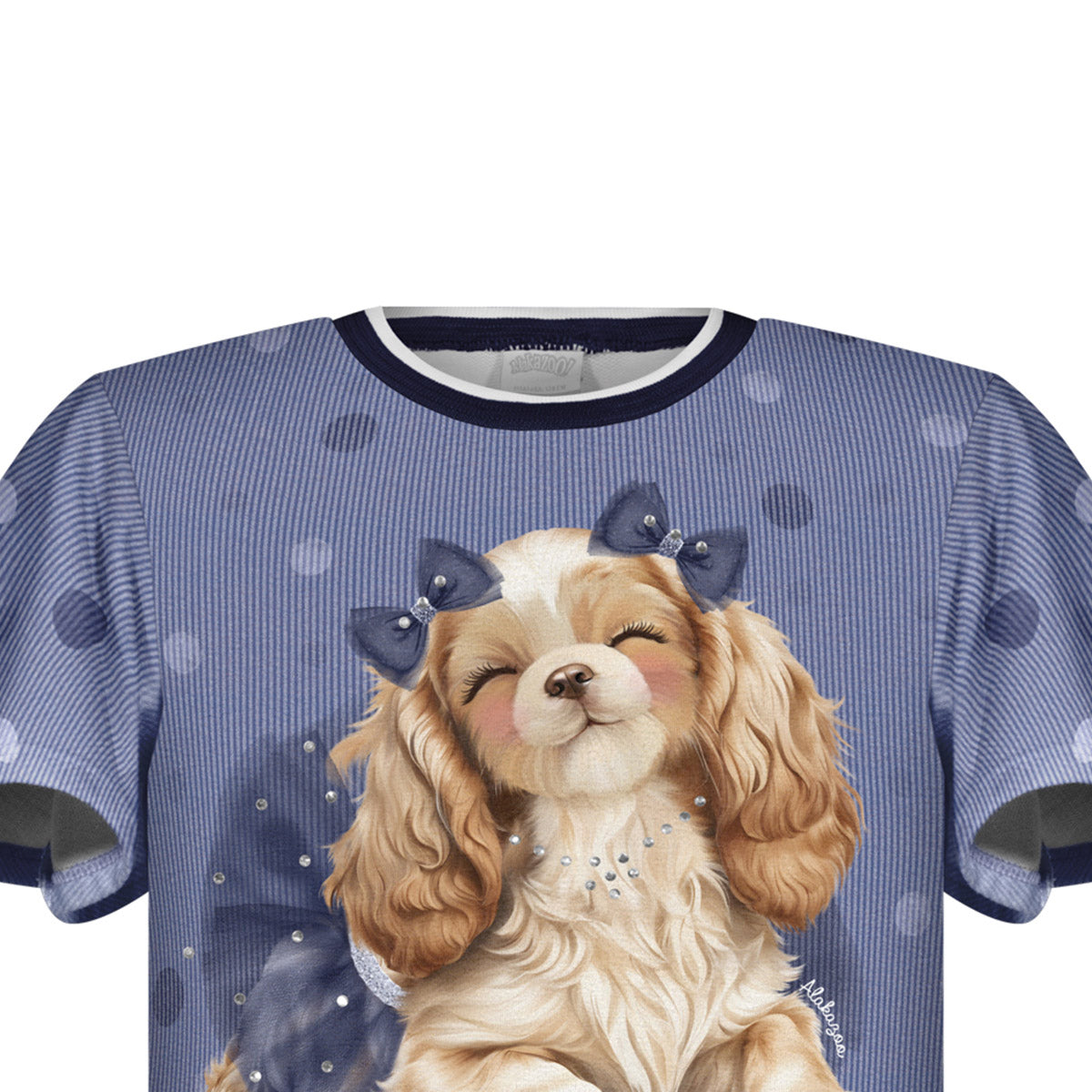 Blusa Infantil Menina Moletinho Soft Cachorrinho - Alakazoo