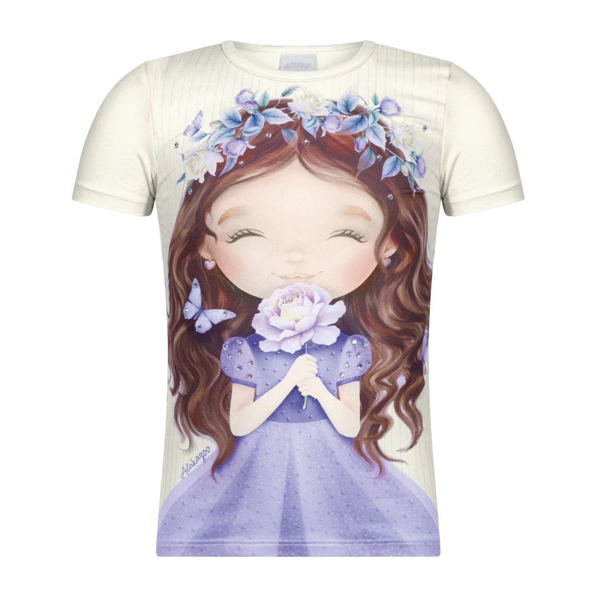 Blusa Infantil Menina Malha Modeli Princesa - Alakazoo