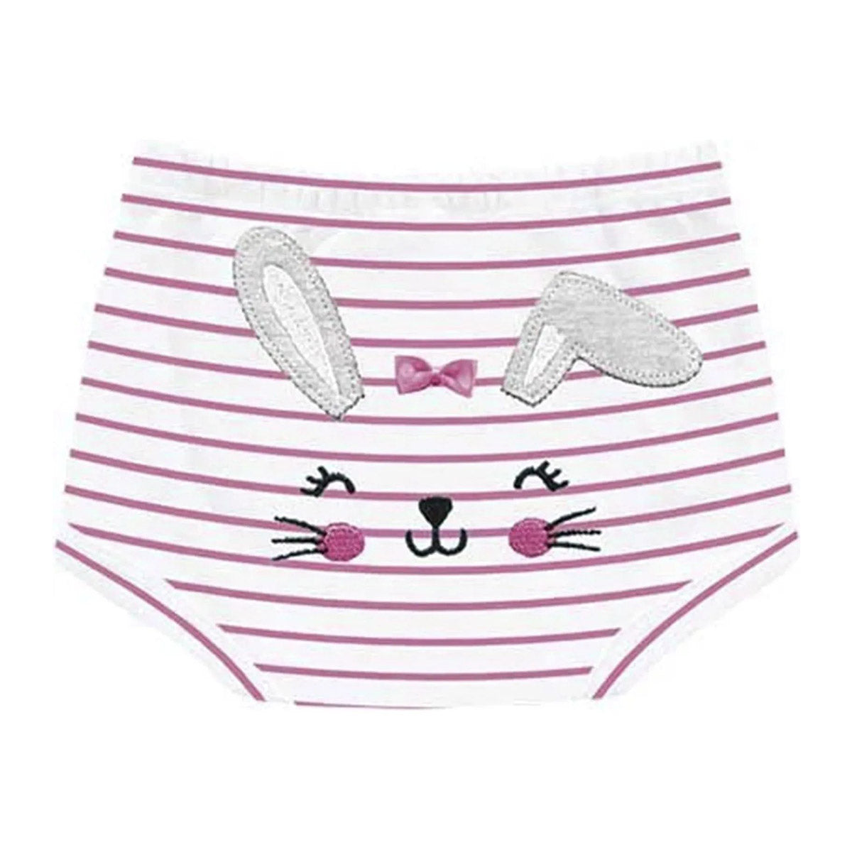 Short Cobre Fralda Suedine Listrado Coelhinha - Kiko Baby