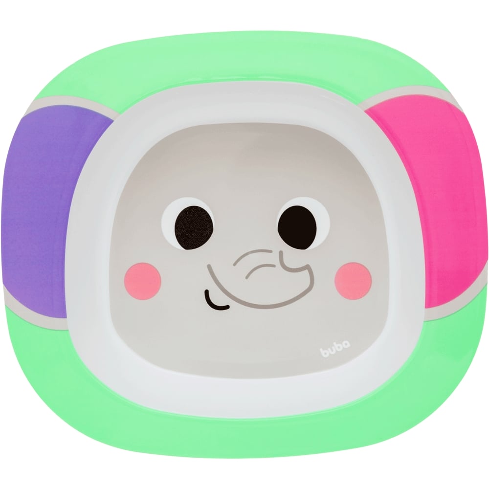 Pratinho Bebê Infantil Bowl Buba Zoo Elefante - Buba