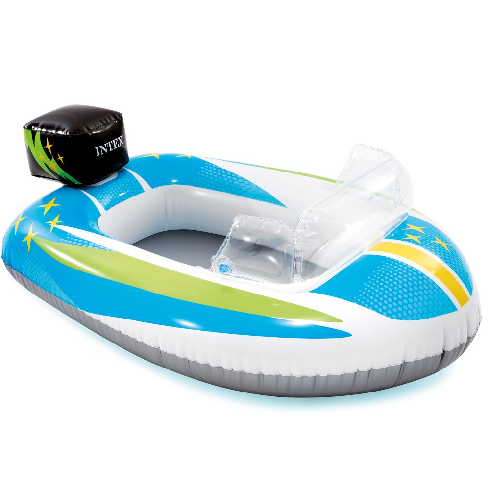 Boia Bote Inflável Infantil Com Fundo - Intex
