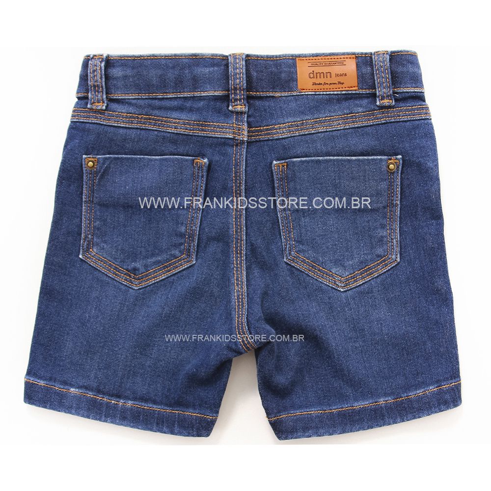 Bermuda Jeans Macio Menino Bebê Infantil - Dmenor