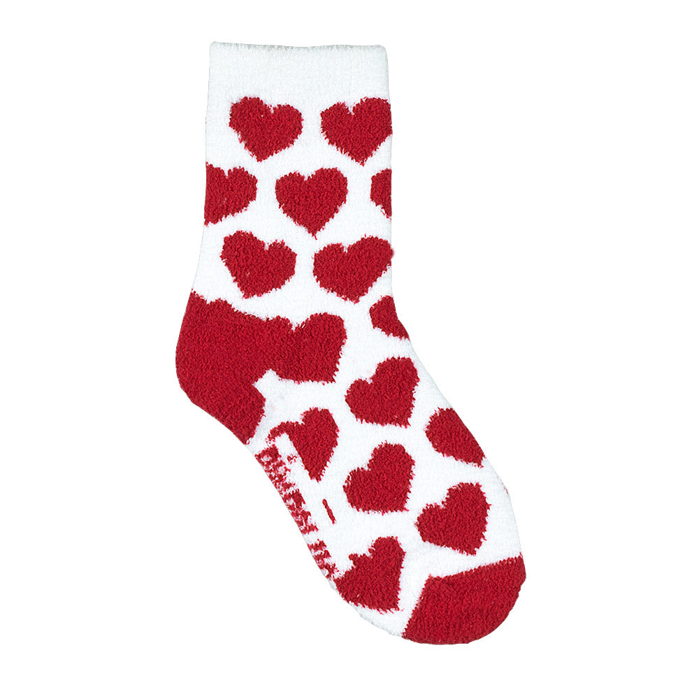 Meia Felpuda Infantil Menina 26-30 Corações - Pimpolho