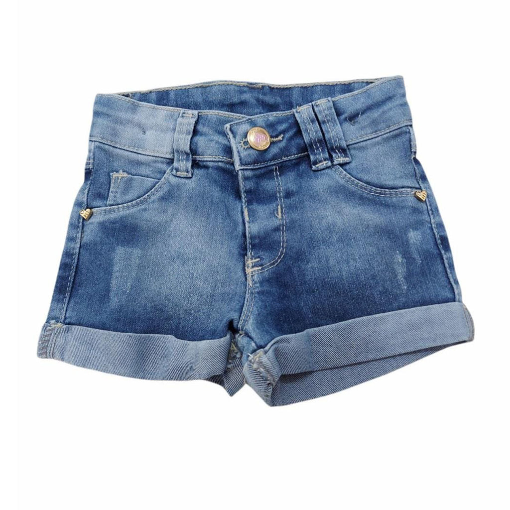 Short Jeans Menina C/ Elastano - Bracket Jeans