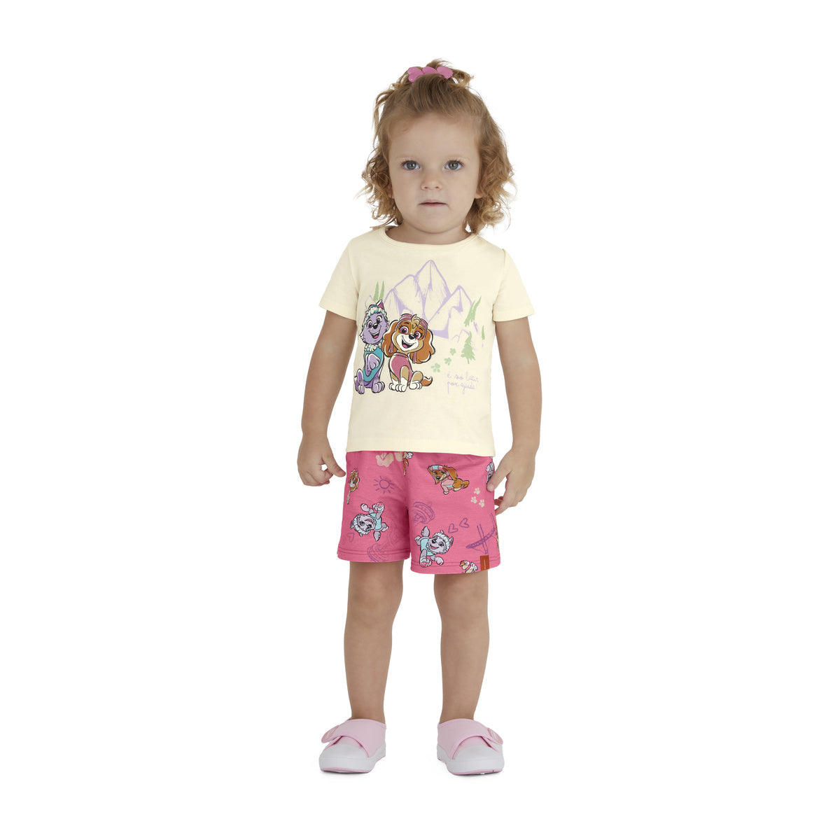 Conjunto Blusa e Short Menina Patrulha Canina - Malwee Kids