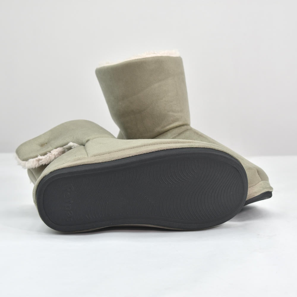 Pantufa Botinha Infantil Bege Sola Emborrachada - Ferpa