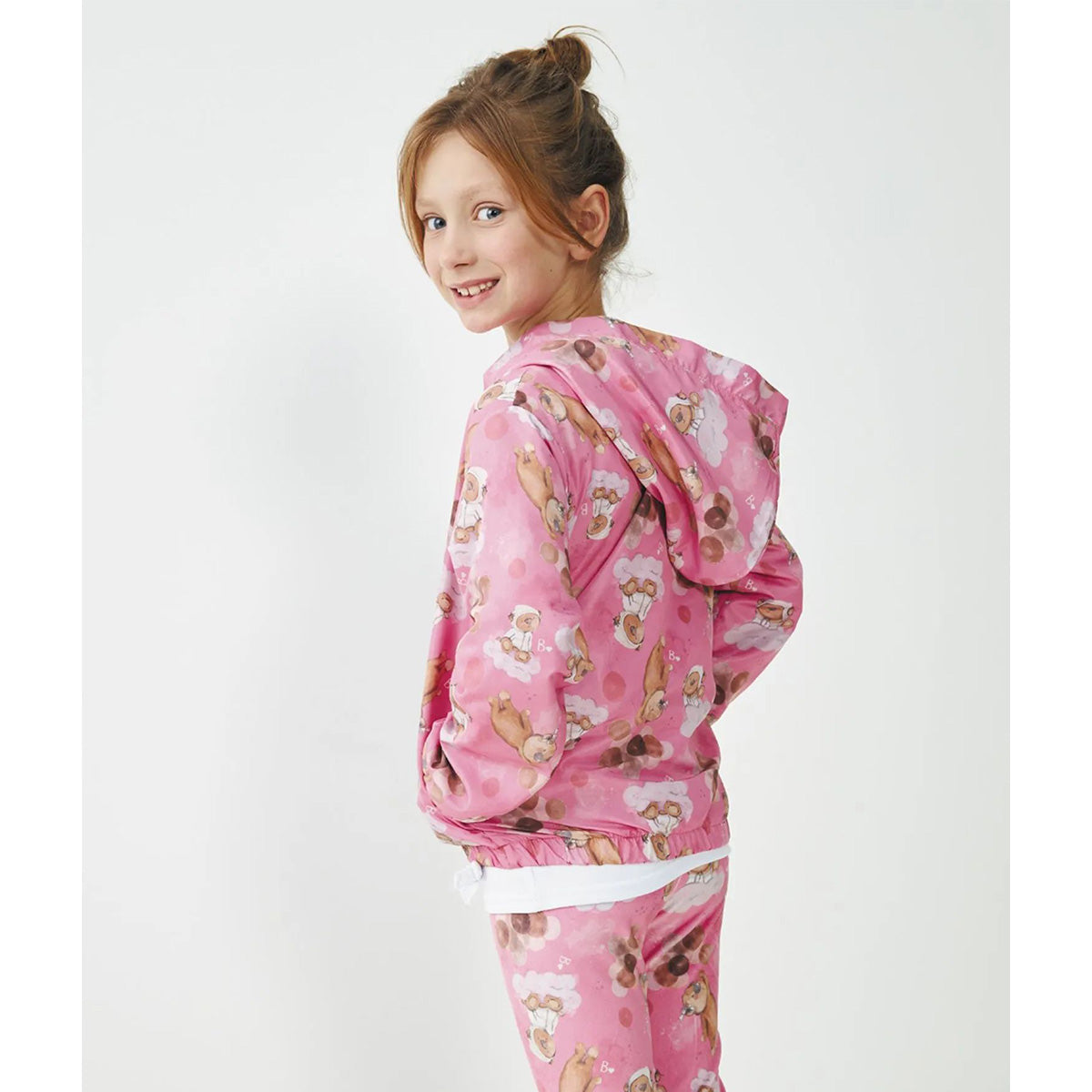 Jaqueta Corta Vento Nylon Infantil Menina Ursos - Bebelândia