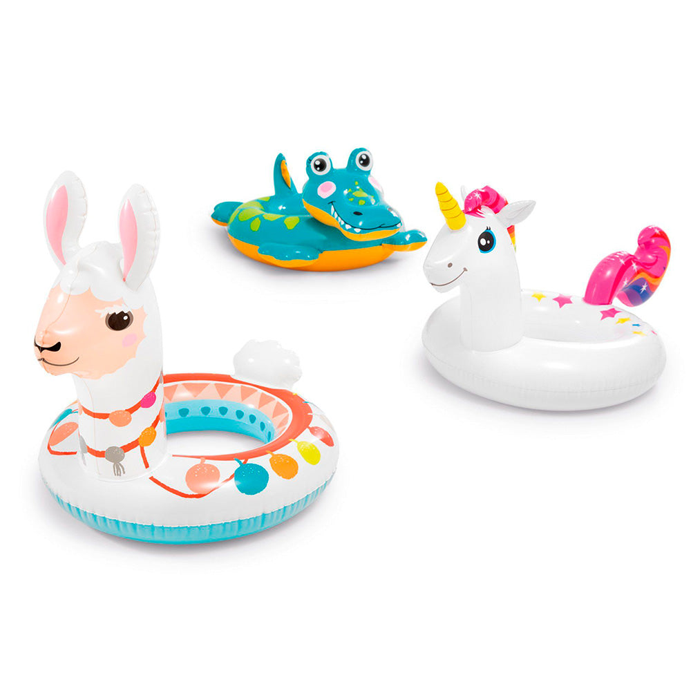 Boia Inflável Infantil Com Cabeça Zoo Grande - Intex