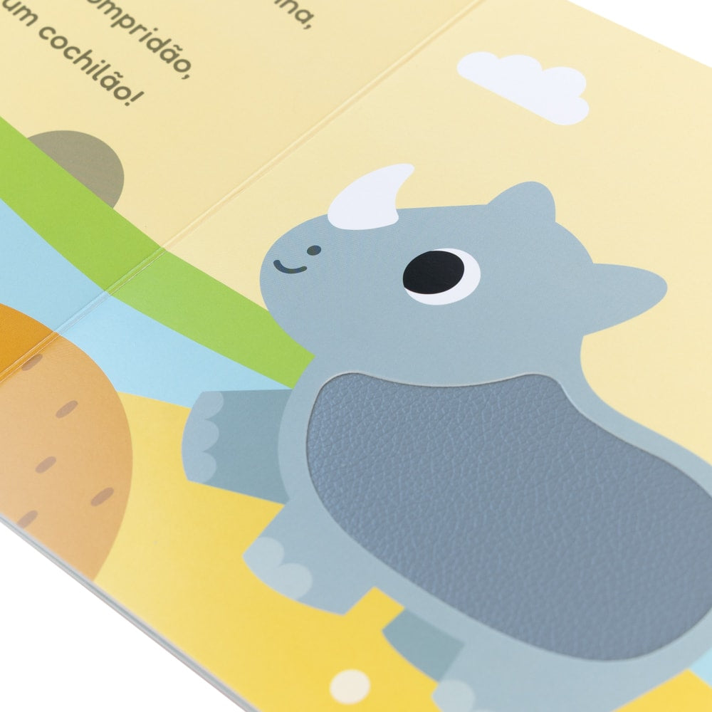 Livro Sensorial Com Textura  Conhecendo o Safári - Buba
