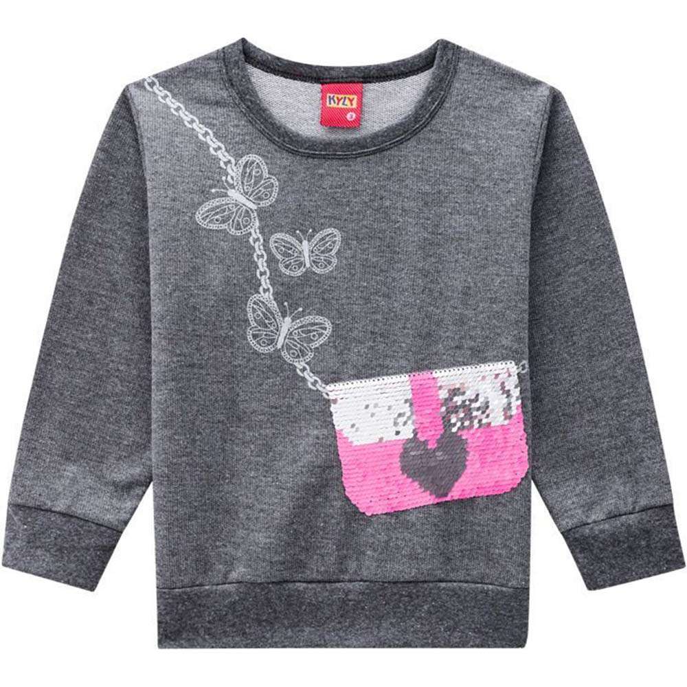 Casaco Infantil Menina em Moletinho - Kyly