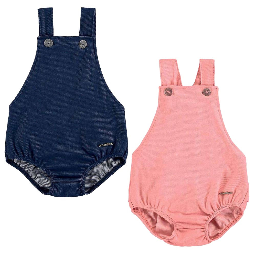 Jardineira Bebê Menina Com Botões - Marlan