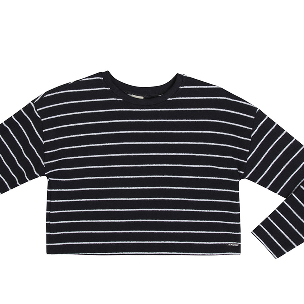 Blusa Infantil Feminina em Moletinho Listrado - Have Fun