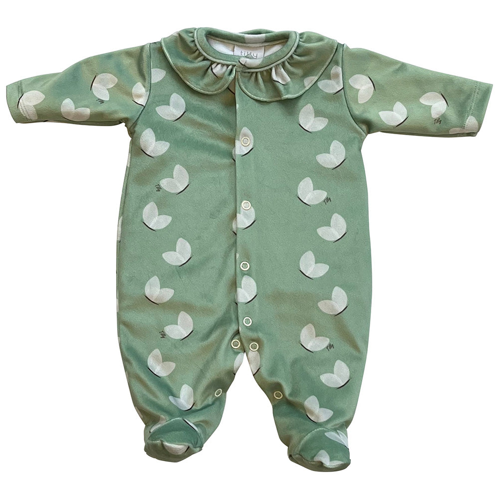 Macacão Bebê Menina em Plush Borboletas - Tilly Baby