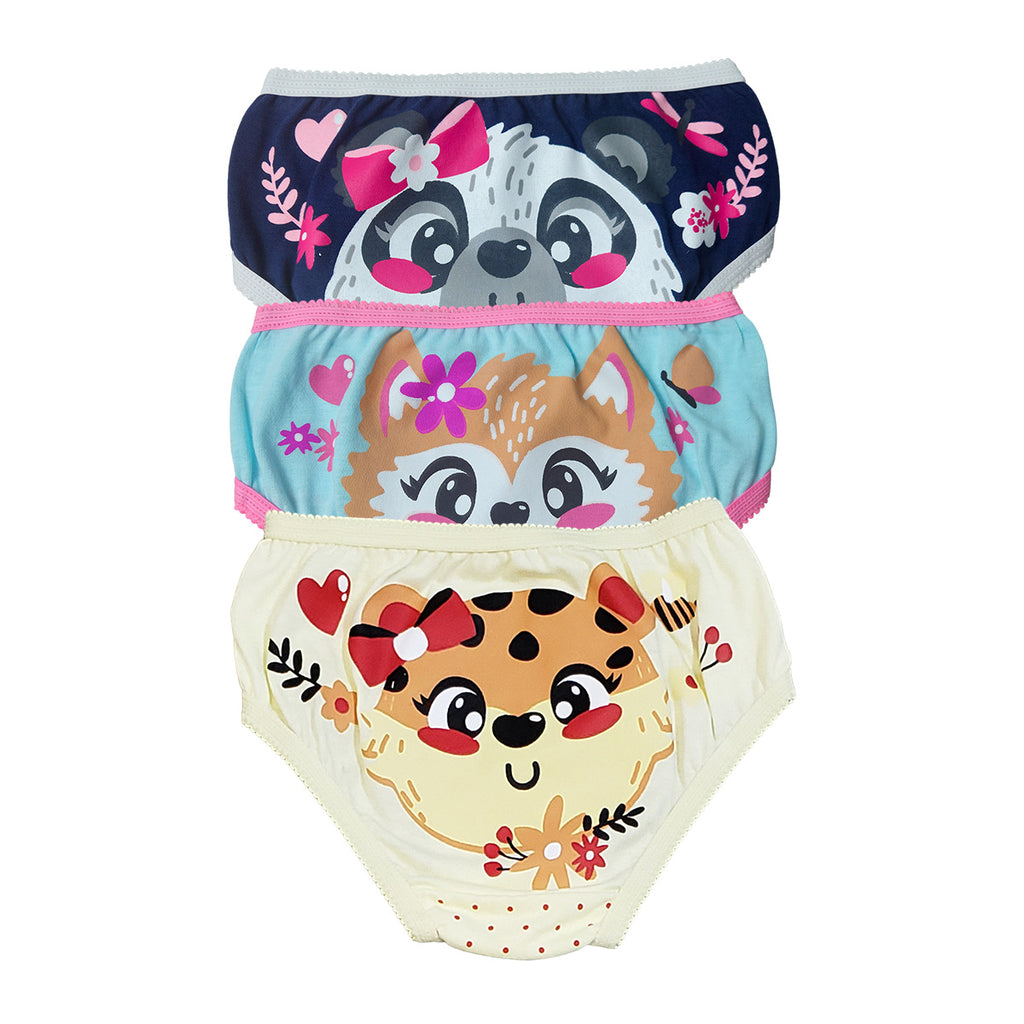 Kit C/3 Calcinhas em Algodão Estampa no Bumbum - Tampinha