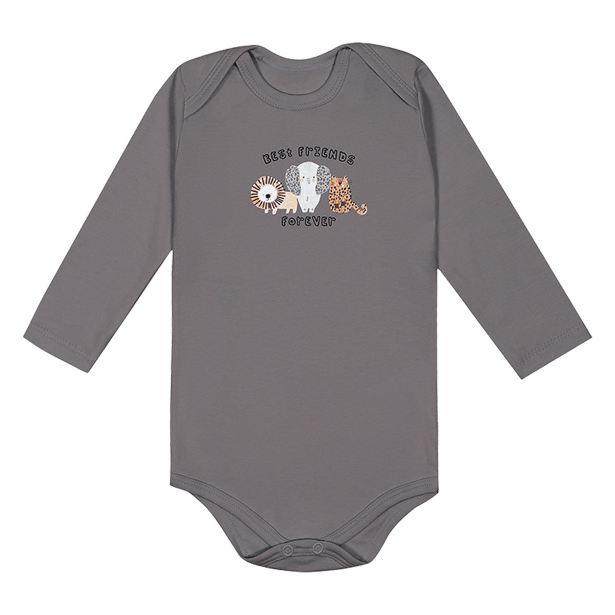 Body Manga Longa Bebê Menino Best Friends - Kiko Baby