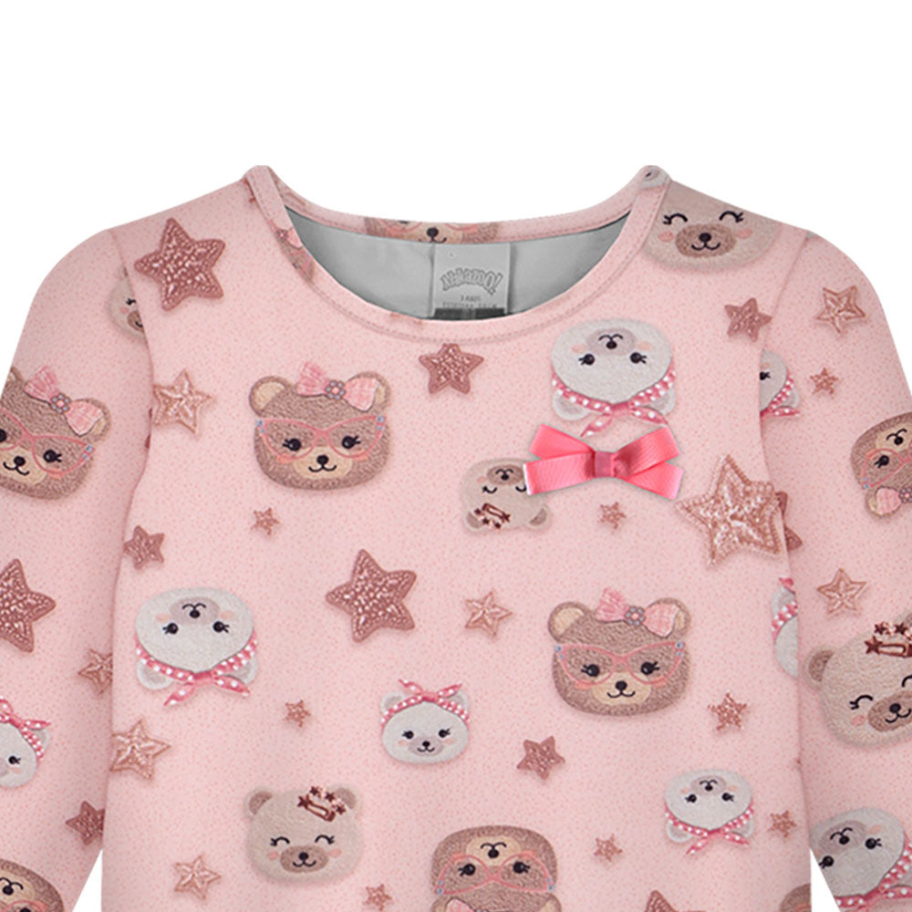 Blusa Infantil Menina Modelli Fashion Ursinhos - Alakazoo